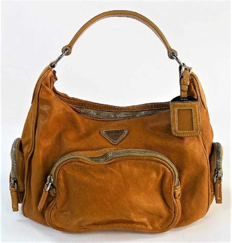 prada double leather handbag|vintage prada handbag leather.